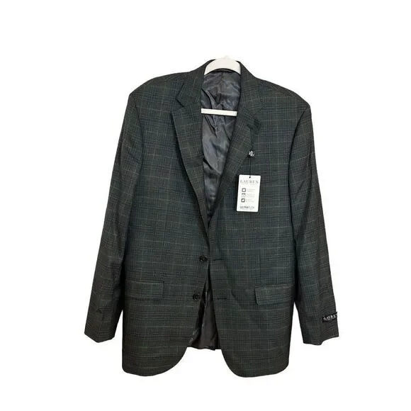 NWT Lauren Ralph Lauren Men's Plaid Lexington Classic Fit Sport Coat Size 42L - Picture 1 of 10
